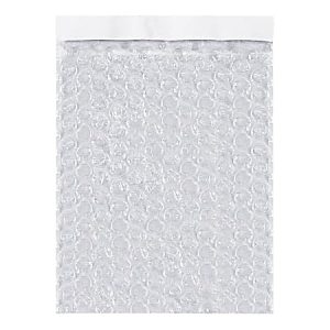 Partners Brand Self-Seal Bubble Pouches, 15-1/2"H x 10"W, Clear, Case Of 250 Pouches