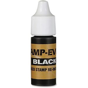 Stamp-Ever Universal Stamp Squeeze Ink Refill - 1 Each - Black Ink - 0.24 fl oz