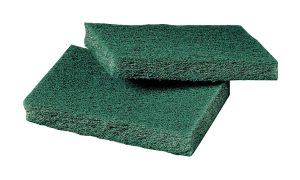3M Niagara General Purpose Scrubbing Pads, 9650N, 3" x 4 1/2", Green, 40 Pads Per Box, Case Of 2 Boxes