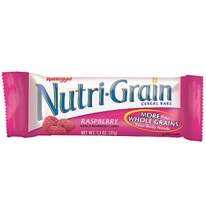 Kellogg's Nutri-Grain Bars, Raspberry, 1.3 Oz, Box Of 16