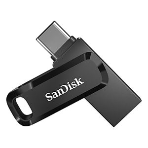 SanDisk Ultra Dual Drive Go USB Type-C/Type-A Flash Drive, 64GB, Black