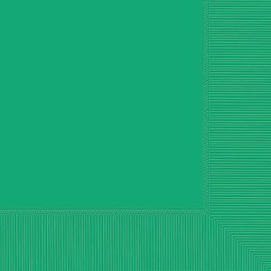 Amscan Lunch Napkins, 6-1/2" x 6-1/2", Festive Green, 100 Napkins Per Pack, Case Of 4 Packs