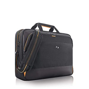 Solo New York Urban Ultra Laptop Case With 17.3 Laptop Pocket, 13-3/4H x 18-1/2W x 4D, Black/Orange