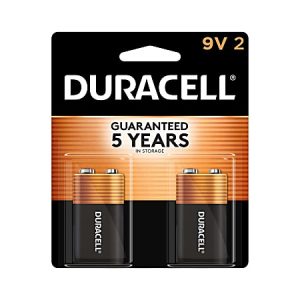 Duracell Coppertop 9-Volt Alkaline Batteries, Pack Of 2