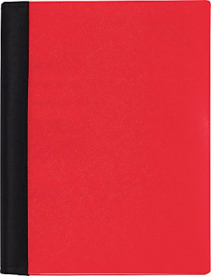 Office Depot Brand Stellar Notebook With Spine Cover, 6" x 9-1/2", 3 Subject, College Ruled, 120 Sheets, Red