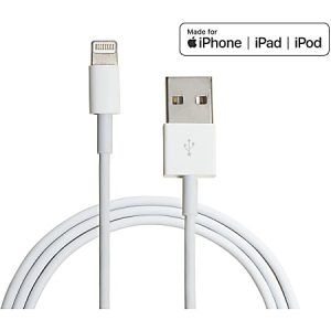 4XEM MFi Certified Lightning Charging Data And Sync Cable, 3', White