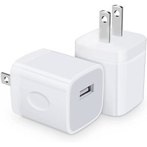 4XEM Wall Charger for Apple iPhone/iPod, USB AC Power adapter - 5 W, 1A Wall charger with single USB port for Apple iPhones or any smart phone.