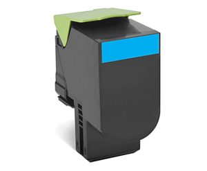 Lexmark 80C1SC0 Return Program Cyan Toner Cartridge