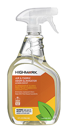 Highmark Air & Fabric Odor Eliminator, Lemon Scent, 32 Oz