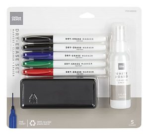 Office Depot Brand Dry-Erase Marker Set, Assorted Colors