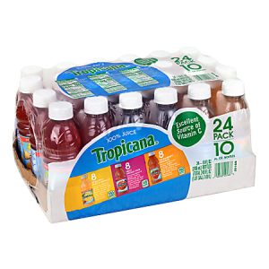 Tropicana Mixed Juice Variety Pack, 10 Oz, Pack Of 24 Bottles