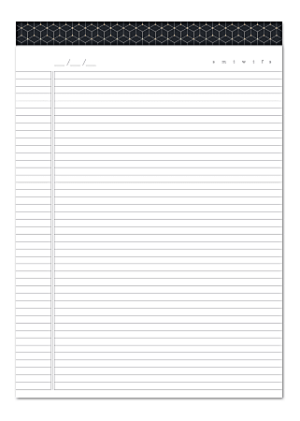 U Brands Fashion Letter-Size Padfolio Refill Pads, 8-1/2" x 11", College Ruled, 60 Sheets, Pack Of 2 Pads