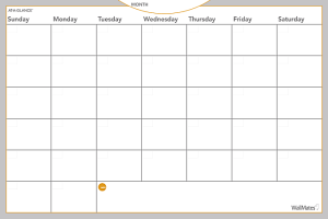 AT-A-GLANCE WallMates Monthly Dry-Erase Calendar, 24" x 36"