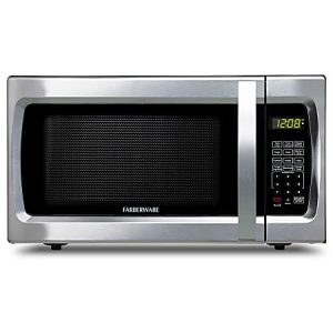 Farberware Professional 1.1 Cu. Ft. Microwave Oven, Silver/Black