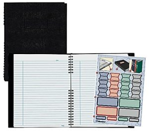 Rediform NotePro Executive Notebook, 9 1/4" x 7 1/4", College Ruled, 150 Pages, Black