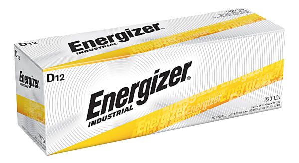 Energizer® Industrial D Alkaline Batteries, Pack Of 12