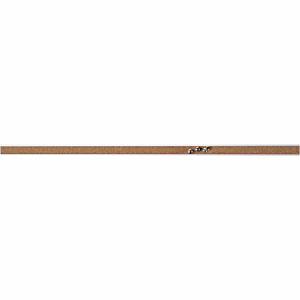 Lorell® Cork Strip Bulletin Bars, 1" x 24", Silver, Pack Of 3