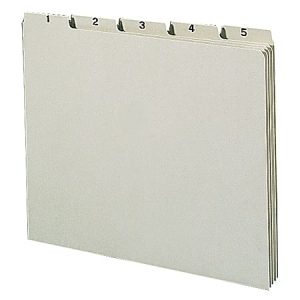 Smead Preprinted Pressboard 1-31 Daily File Guide, Letter Size, 100% Recycled, Gray/Green