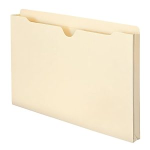 Smead Expanding Reinforced Top-Tab File Jackets, 1" Expansion, Legal Size, Manila, Box Of 50
