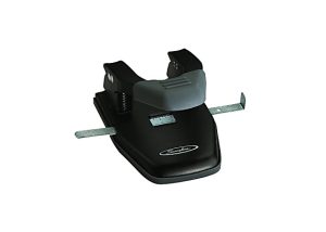 Swingline Comfort Handle 2-Hole Punch, Black/Gray