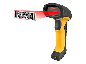 Adesso NuScan 5200TR - 2.4GHz RF Wireless Antimicrobial & Waterproof 2D Barcode Scanner - Wireless Connectivity - 12" Scan Distance - 1D, 2D - CMOS - , Radio Frequency - USB - IP67 - Healthcare, Library, Warehouse, Retail, Logistics