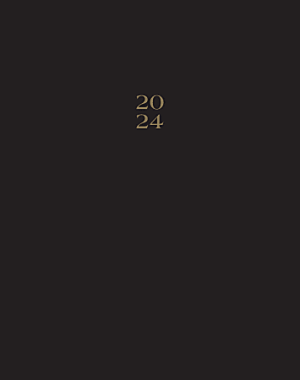 2024 Willow Creek Press Monthly Booklet Planner, 7-1/2" x 9-1/2", Black Basic, January To December