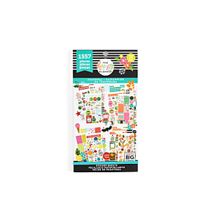 Happy Planner Classic Stickers, 9"H x 4-3/4"W x 1/4"D, Seasonal, Value Pack Of 1,557 Stickers