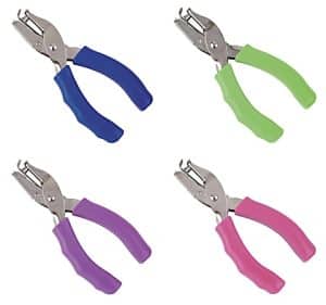Office Depot Brand Single-Hole Punch With Padded Handles, Assorted Colors