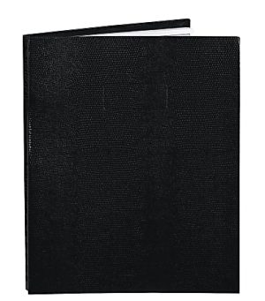 Blueline NotePro 50% Recycled Notebook, 8 1/2" x 11", College Ruled, 100 Sheets, Lizard-Like Black