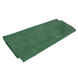 Microfiber Technologies® All-Purpose Microfiber Cleaning Cloths, 16" x 16", Green, Bag Of 12 Cloths