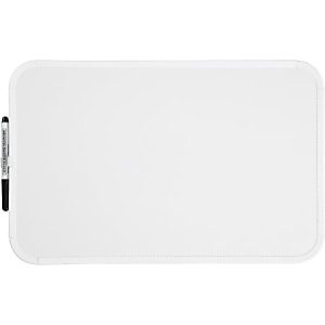 Sparco Mini Melamine Dry-Erase Whiteboard, 17" x 11", White Finish Frame