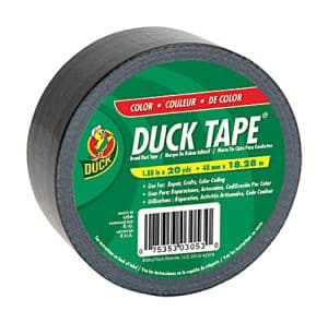 Duck Brand Brand Color Duct Tape - 20 yd Length x 1.88" Width - 1 / Roll - Black