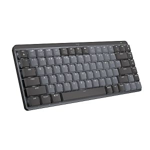 Logitech Master Series MX Mechanical Wireless Illuminated Performance Keyboard - Wireless Connectivity - Bluetooth - 32.81 ft - ChromeOS - PC, Mac - Mechanical/MX Keyswitch - Graphite