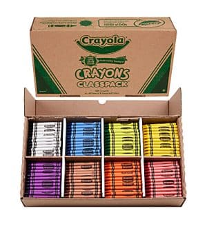 Crayola Classpack Standard Crayons, 8 Assorted Colors, Pack Of 800 Crayons