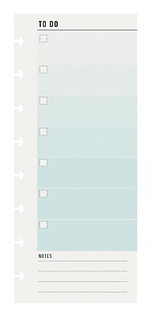 TUL Discbound Notebook Task Pads, To Do Pack, 3" x 7-1/2", 50 Sheets, Mint