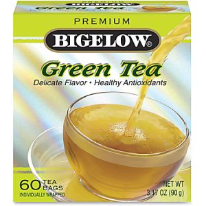 Bigelow Premium Blend Green Tea Bags, Carton Of 60