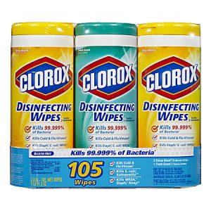 Clorox Disinfecting Wipes Value Packs, Citrus Blend Scent, 35 Wipes Per Canister, Case Of 15 Canisters
