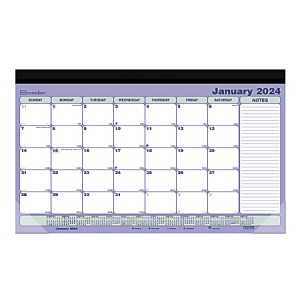 2024 Brownline Magnetic Monthly Desk Pad Calendar, 17-3/4" x 10-7/8", January To December 2024 , C181700A