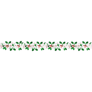 Amscan 220458 Christmas Holiday Tinsel Garlands, 18', White, Set Of 2 Garlands