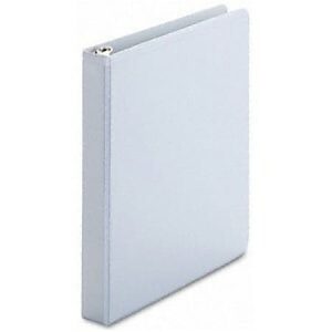 Universal Deluxe Round Ring Vinyl View Binder, 8 1/2" x 11", 1" Capacity, White