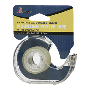 SKILCRAFT Double-Sided Removable Tape, 3/4" x 150" (AbilityOne 7510-01-565-9541)