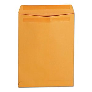 Universal Self-Stick File-Style 12" x 9" Manila Envelopes, Self-Adhesive Closure, Brown Kraft, Box Of 250