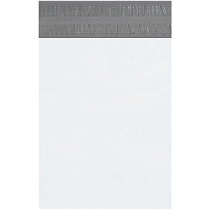 Partners Brand Returnable Poly Mailers, 12" x 15 1/2", White, Case Of 100