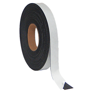 MasterVision® Magnetic Adhesive Tape, 1/2" x 50', Black