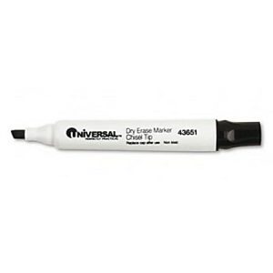 Universal Dry Erase Marker - Marker Point Style: Chisel - Ink Color: Black