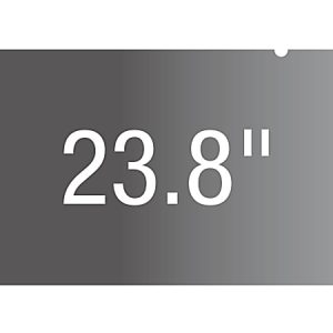 Gray background with white text displaying "23.8 inches.