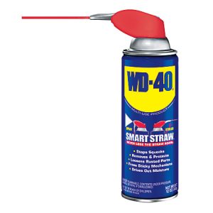 WD-40 can with Smart Straw applicator, designed to stop squeaks, remove rust, and drive out moisture.