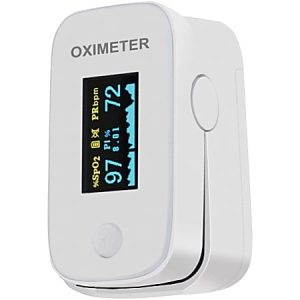 NuvoMed Talking Pulse Oximeter - For Blood Oxygen Level - Auto Power Off, LED Display, Anti-shake Function