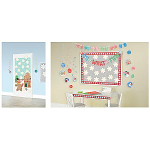Amscan Christmas Peppermint Twist 68-Piece Decoration Pack, Multicolor
