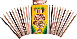 Crayola Color Of The World Colored Pencils, 3 mm, Assorted Colors, Pack Of 24 Pencils